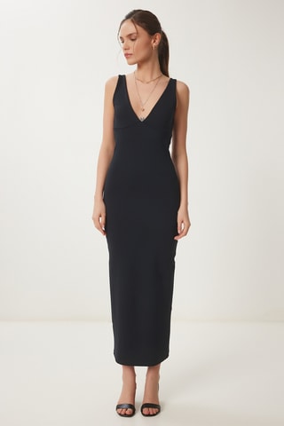 Vestido justo - Preto