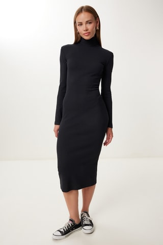 Vestido-camisola - Preto