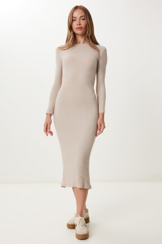 Vestido-camisola - Bege