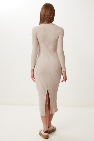 Vestido-camisola - Bege