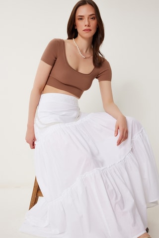 Saia comprida - Branco
