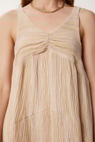 Vestido estilo patinadora - Nude