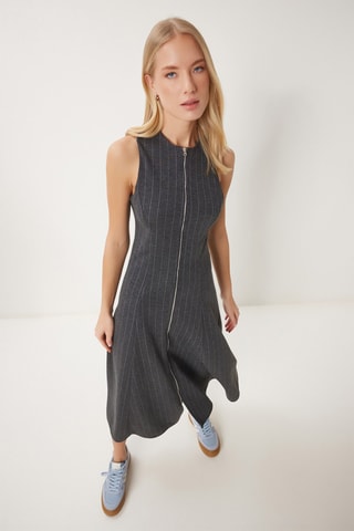 Vestido midi - Antracite