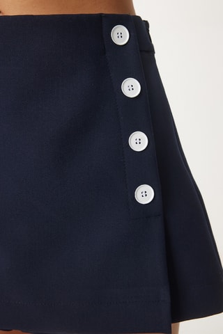 Saia-calção - Azul-marinho