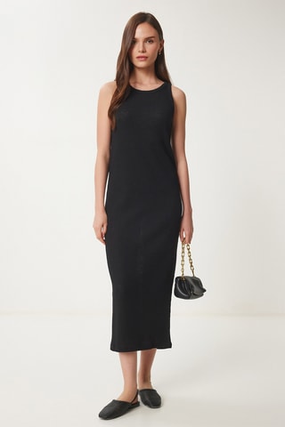 Vestido midi - Preto