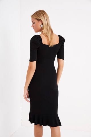 Vestido midi - Preto