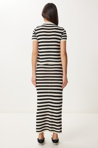 Top e saia comprida - Preto e branco