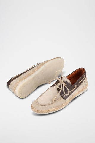 Sapatos de vela em couro - Bege