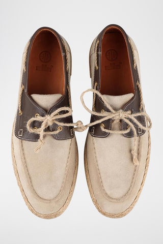 Sapatos de vela em couro - Bege