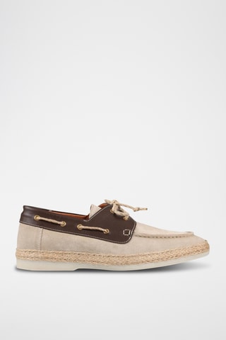 Sapatos de vela em couro - Bege