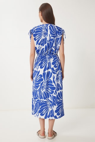 Vestido midi - Azul-cobalto