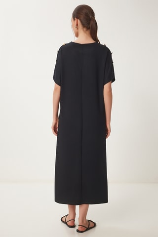 Vestido midi - Preto