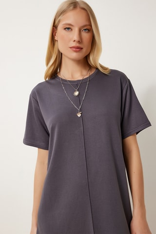 Vestido direito - Antracite