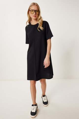 Vestido direito - Preto