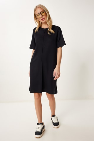 Vestido direito - Preto