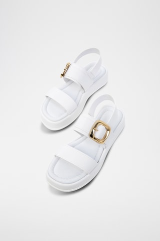 Sandálias com plataforma - Branco