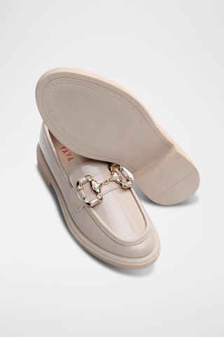 Mocassins de verniz - Bege