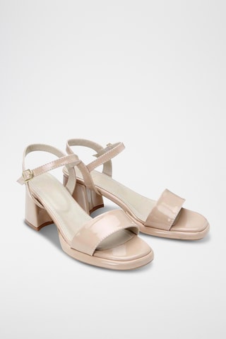 Sandálias de salto - Bege