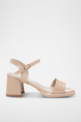 Sandálias de salto - Bege