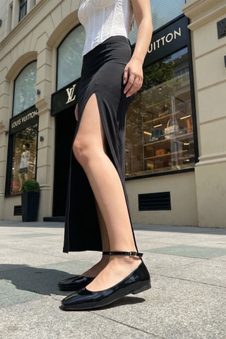 Sabrinas envernizadas - Preto