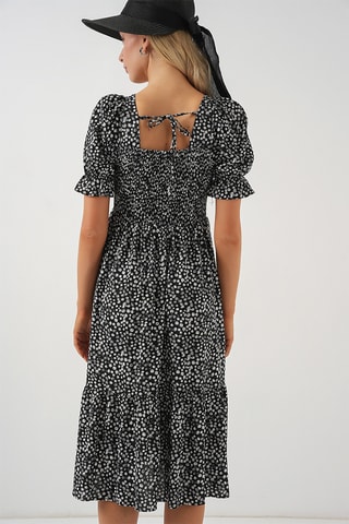 Vestido midi - Preto