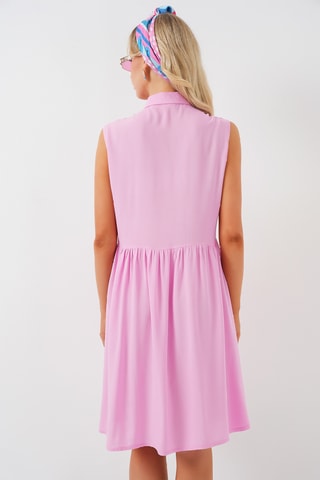Vestido-camisa - Rosa