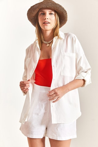 Camisa oversize - Branco