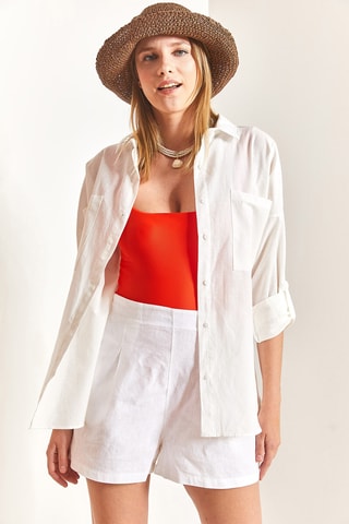 Camisa oversize - Branco