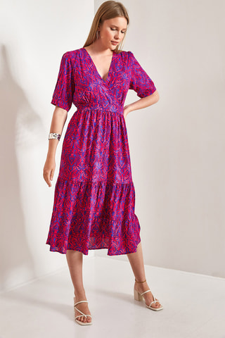 Vestido midi - Vermelho