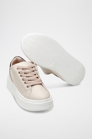 Sapatilhas - Bege-claro
