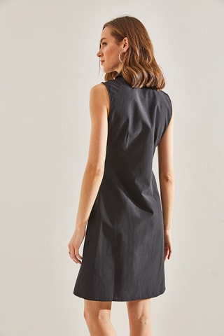 Vestido-camisa - Preto