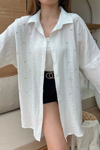 Camisa oversize - Branco