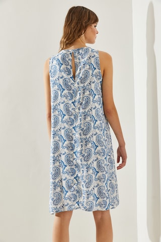 Vestido direito - Azul