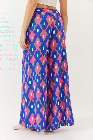 Calças palazzo - Azul-eléctrico