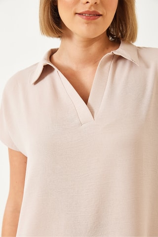 Vestido direito - Bege