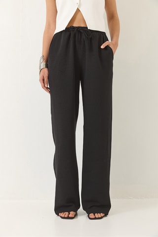 Calças palazzo - Preto