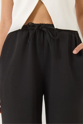 Calças palazzo - Preto