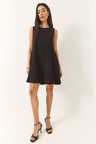 Vestido trapézio - Preto