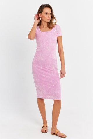 Vestido T-shirt tie-dye - Rosa