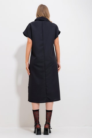 Vestido direito - Preto