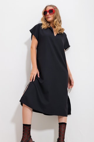 Vestido direito - Preto