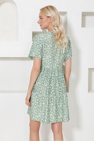 Vestido estilo patinadora - Caqui