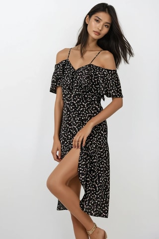Vestido estilo patinadora - Preto