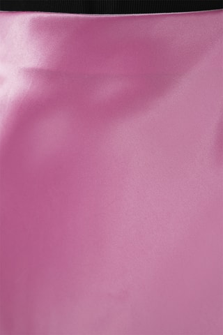 Saia midi cintura subida - Rosa