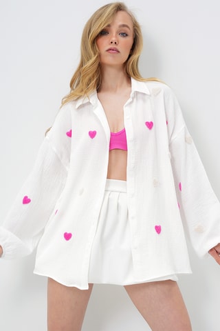 Camisa oversize - Branco