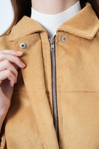 Casaco em veludo - Mostarda