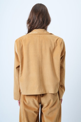 Casaco em veludo - Mostarda