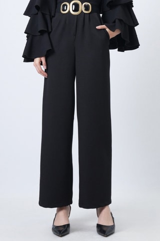 Calças palazzo - Preto