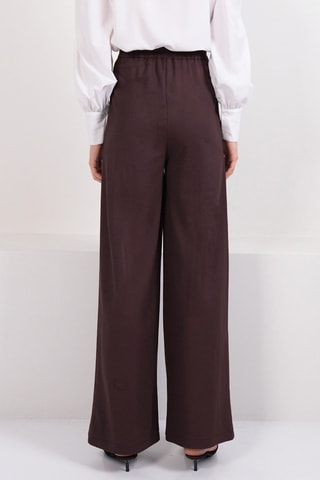 Calças palazzo - Castanho