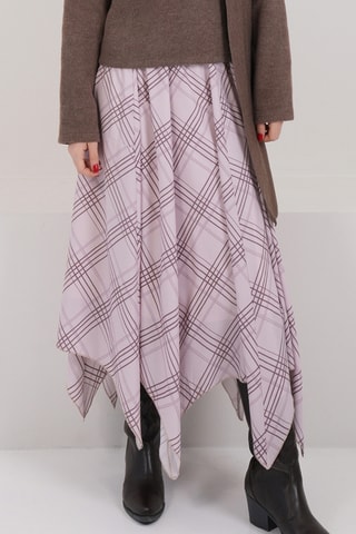 Saia estilo patinadora - Rosa-maquilhagem